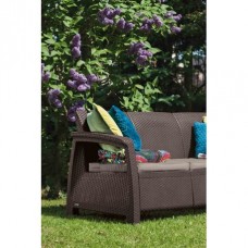 KETER. Canapea cu 2 locuri maro Corfu Love Seat..